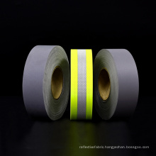 Hi vis reflective polyester safety fabric for clothing